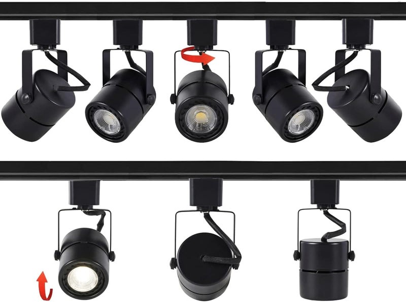 STEAIRE 10W H Track Lighting Heads,3000K Warm White Dimmable Bright LED Track Lighting Fixtures for Accent Retail Kitchen Artwork,120V Linear Track Light H Type-CRI90+ 24° - 12 Pack (Black) - Image 4